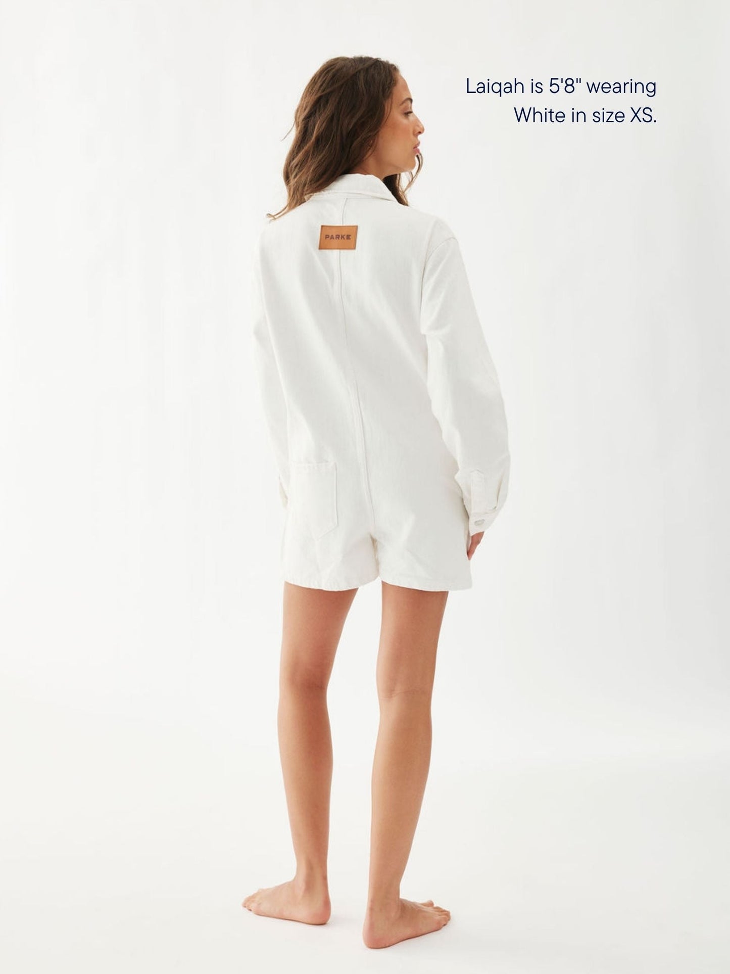 Long Sleeve Denim Romper