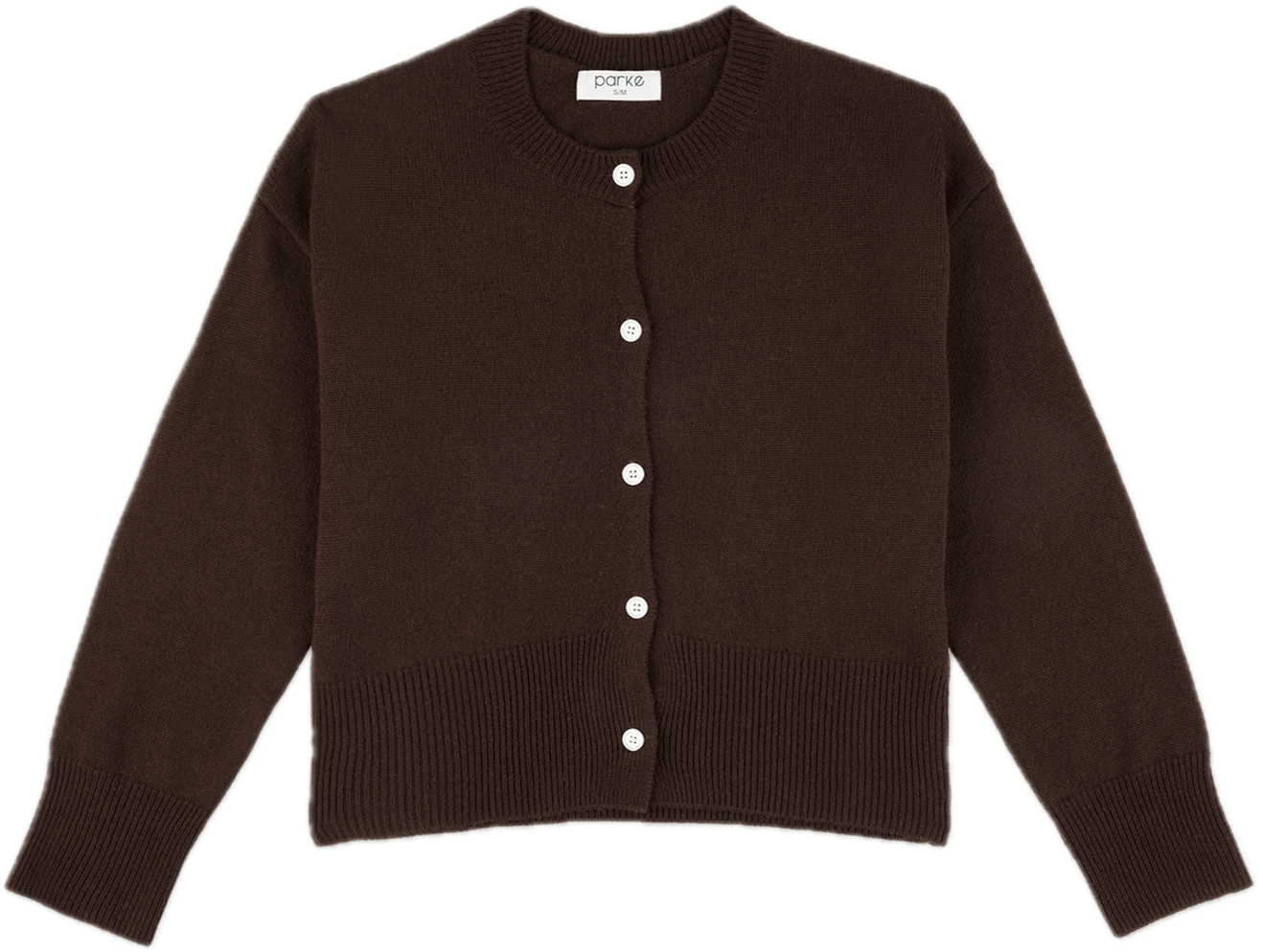 chocolate cardigan flat lay - chocolate