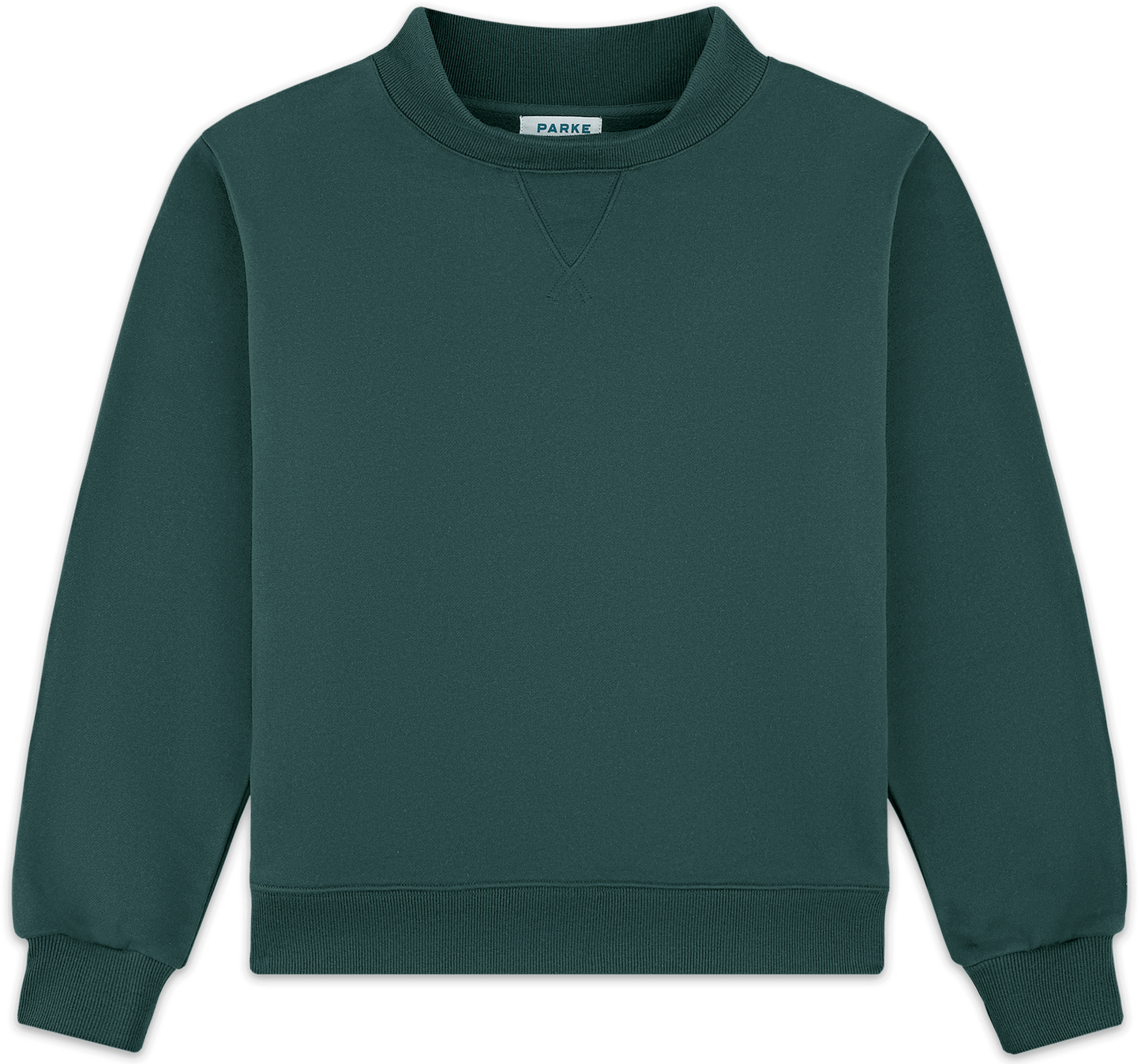 classic mockneck flat lay -new york green
