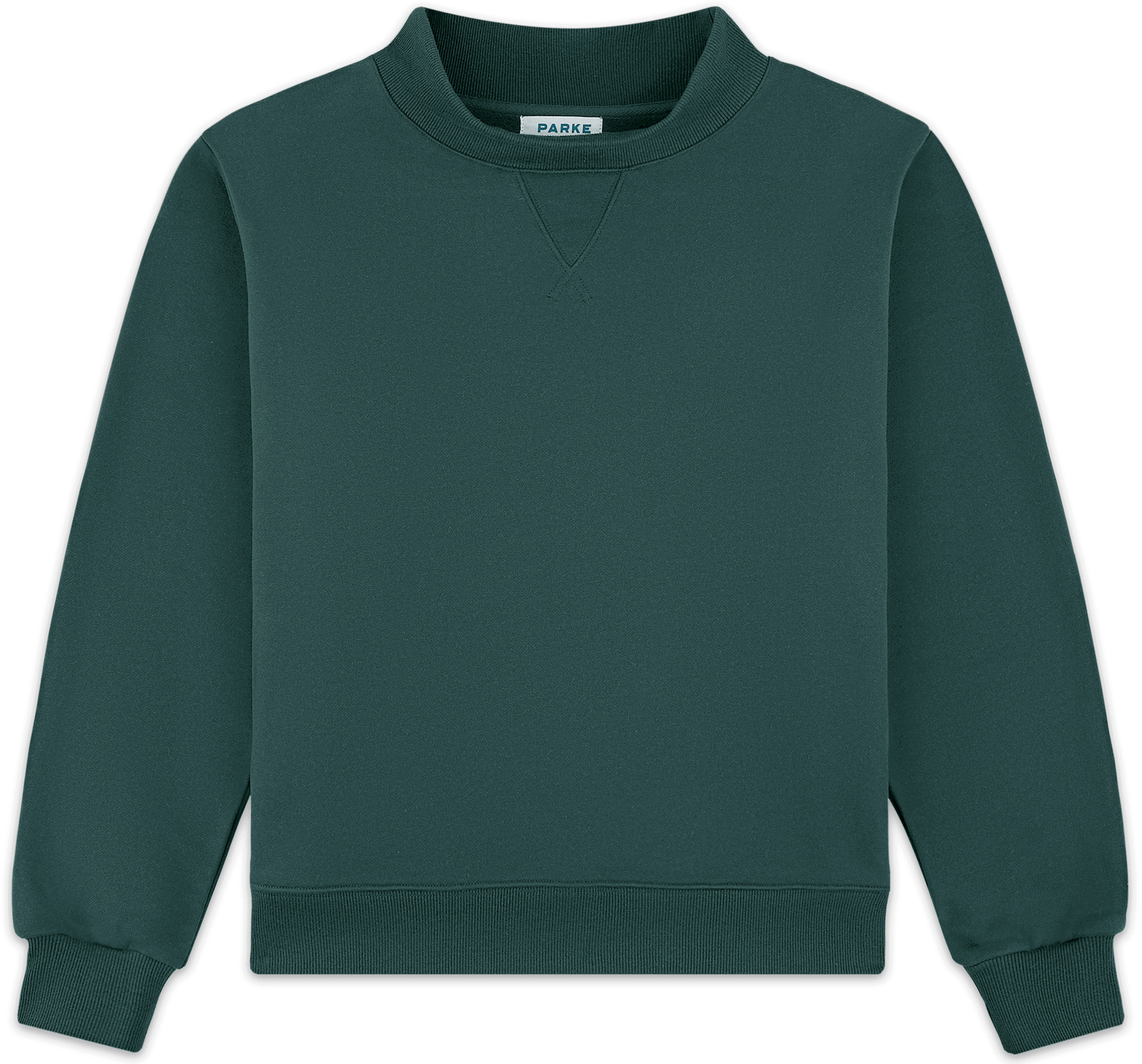 classic mockneck flat lay -new york green