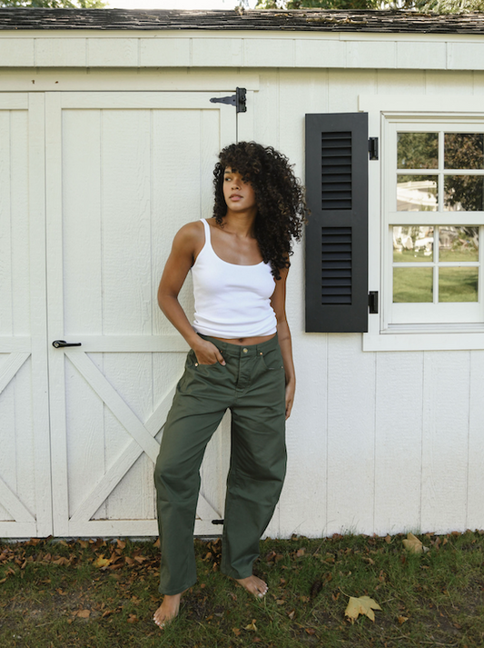 Cotton Twill Horseshoe Pants