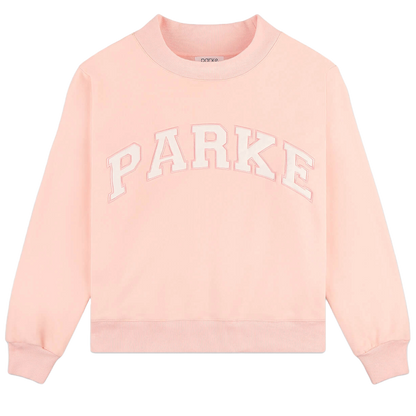 varsity mockneck flat lay -ballet + white