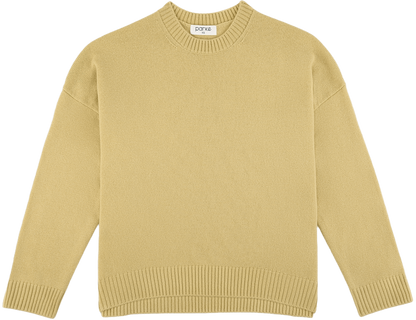 honey oversized pullover sweater flat lay -honey