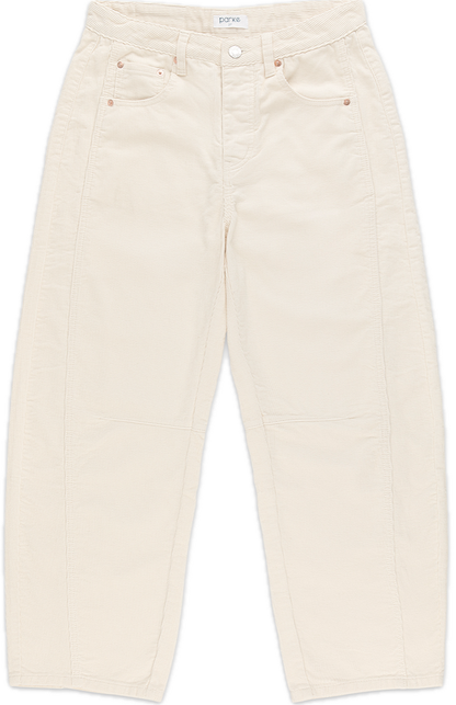 cream cord horseshoe pant flat lay -cream
