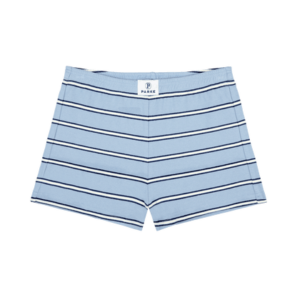 Maggie & Emma Cotton Mini Short -sky stripe