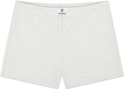 mini sweatshorts -heather grey