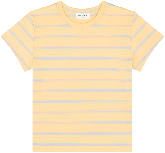 cotton tee -birthday stripe