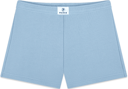 mini sweatshorts -sky