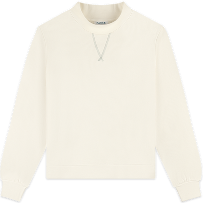 heritage classic mockneck flat lay -cream