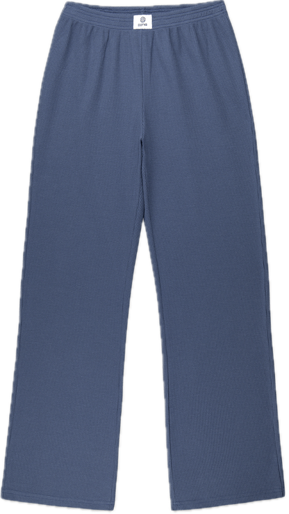 waffle boxer pant flat lay -sapphire