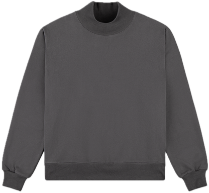 turtleneck sweatshirt flat lay - midnight