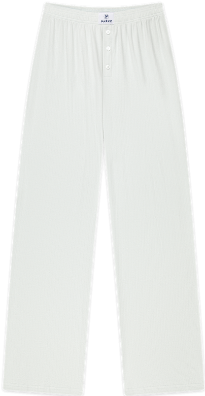 pointelle pant flat lay -something blue