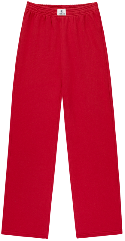 boxer sweatpants -crimson