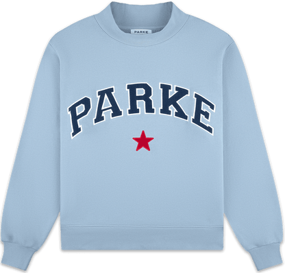 coastal star varsity mockneck flat lay -sky