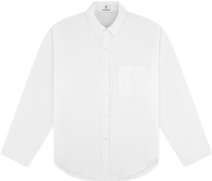 linen button down -white