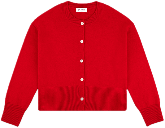 ruby cardigan flat lay - ruby
