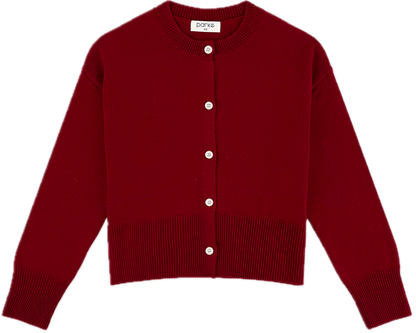 burgundy cardigan flat lay - burgundy