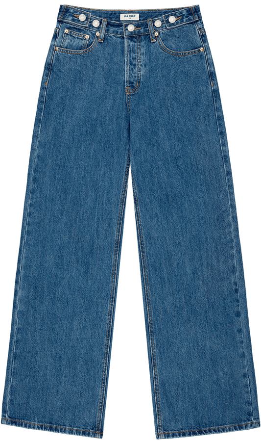 adjustable jean -medium wash