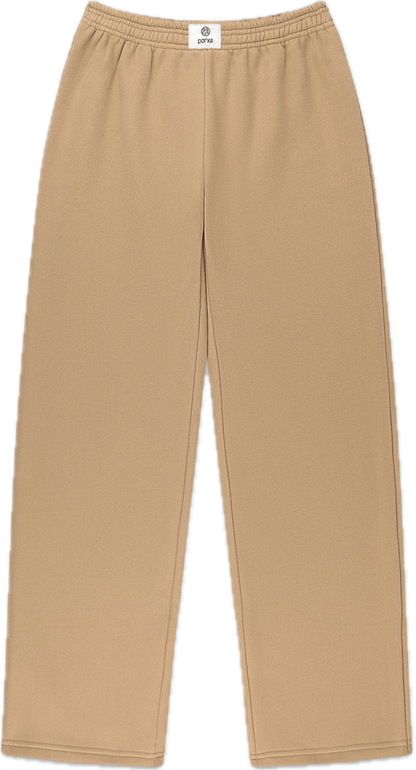 latte boxer sweatpant flat lay -latte