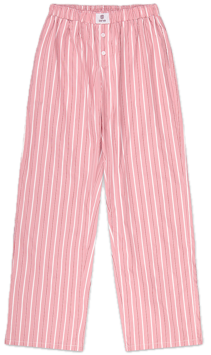 dark pink stripe frill boxer pant flat lay -dark pink stripe