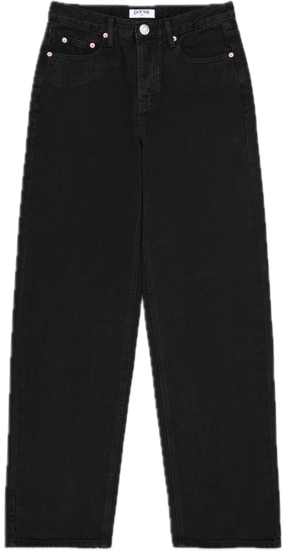 black classic straight jean flat lay - black