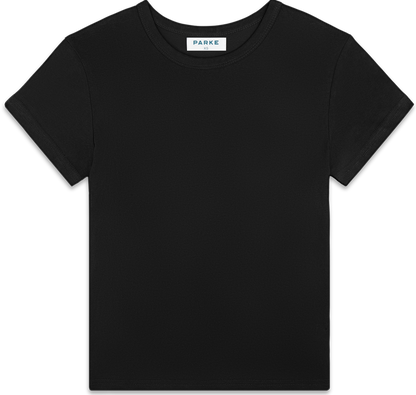 classic tee flat lay -black