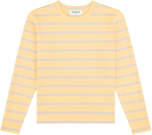 striped long sleeve tee -birthday stripe