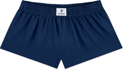 cotton boxer short flat lay -denim