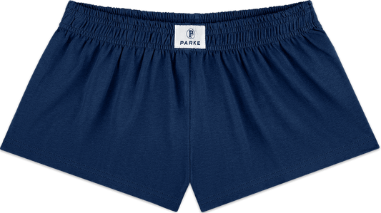 cotton boxer short flat lay -denim