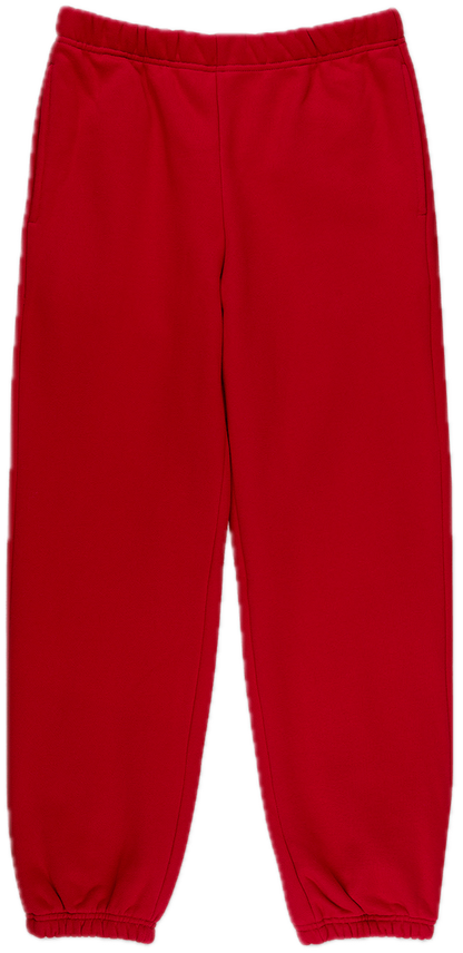 unisex sweats flat lay - maroon